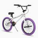 JOYSTAR 20 Inch Kids Bike Freestyle BMX Bikes for 6-10 Years Old Girls and Beginner Riders, 20 Inch Bikes with Purple Tires, Purple