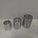 Metal Utensil Holder Set, Small SUS401 Steel Utensil Holder Flatware Silverware Spatulas Utensils Drying Rack for Kitchen Countertop, Kitchen Home Office Organizers ,Silver (3 Pack)