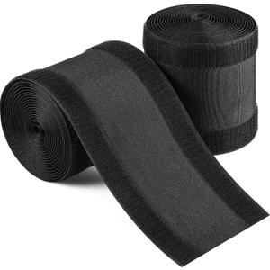 WILLBOND Carpet Cord Cover Cable Protector Floor Cover Cable Protector Management Only for Commercial Office Carpet(19.69 ft,Black)