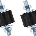 Yarssihha 4 Pack M8 Anti-Vibration Rubber Isolator Mounts, 30x20mm Rubber Studs Shock Absorber, Cylindrical Vibration Isolators for Diesel Engines, Air Compressors, Vibration Motor