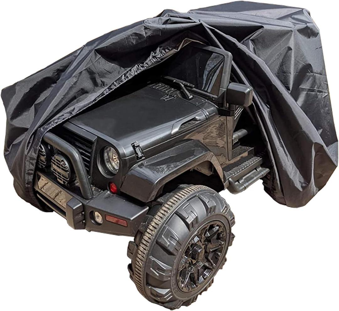 Large Ride-On Truck Toy Car Cover, Outdoor Cover for Power Wheels, Kids Electric Car Cover Waterproof All Weather Protect Kids Car Toy Vehicles - Universal Fit