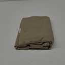 MIULEE Beige Thick Polyester Linen Rectangle Tablecloth Decorative Cutouts Waterproof Stain and Wrinkle Resistant Table Cloth Burlap Farmhouse Table Cover for Dining Party Wedding, 55 x 84 inch
