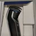 Philips Norelco Shaver 3900 Series, Wet and Dry Electric Shaver, P-Cap, Travel Pouch, Charging Stand, Storm Blue, Model S3341/92 (Silver New)