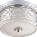 NUVO 60/4627 Two Light Flush Mount, Polished Nickel