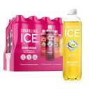 Sparkling Ice Pink Variety Pack, Flavored Sparkling Water, Zero Sugar, and Vitamins and Antioxidants, 17 fl oz, 12 count (Black Cherry, Peach Nectarine, Coconut Pineapple, Fruit Punch) (EXP 12/18/26)