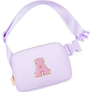 Birthday Gifts for 4 5 6 7 8 9 10 11 12 13 Year Old Girls,Gifts for Teens Kids Daughter Sister Her,Two Way Zipper Crossbody Bag Fanny Pack Belt Bag Cute Trendy Stuff - Lavender,A
