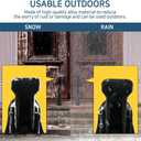 One Touch Kickdown Door Stopper, Door Holder, Heavy Duty Door Stops, Bottom of Door, Height-Adjustable Rubber Tips by HASHI (Satin Nickel 6 inch x 1pack)