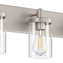 Aipsun Brushed Nickel Bathroom Light Fixtures 3 Lights Vanity Light for Bathroom Lighting Fixtures Over Mirror(Exclude Bulb)