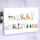 2 x Merry Christmas Card from Cat, Funny Christmas Card&Gift for Cat Dad Mom Parent, Unique Xmas Gift for Cats Lover and Cats Owner (#3)