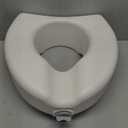 Medline Elevated Toilet Seat Riser W/Microban Antimicrobial Protection for Seniors, Adults & Handicapped  400 Lbs. Capacity, White