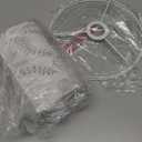 CINSARY Plug in Pendant Light, Hanging Light with Plug in Cord with Dimmable Switch, Hanging Lamp with 15 ft Clear Cord, Pendant Lights Fixture for Bedroom Kitchen Island (Bulb Included)