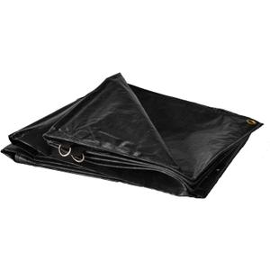 8' x 10' Dry Top Super Heavy Duty Black 12-mil Poly Truck Tarp item #508109