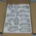 Glass Bud Vase 15 Pcs for Centerpieces Wedding,Home Decor,Bud Vases in Bulk for Flowers,Small Vases for Christmas,Birthday Party,Wedding,Valentine's Day,Mother's Day,Other Events Decorations(Clear)