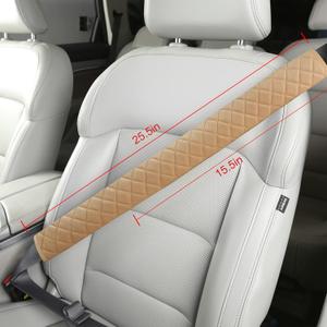 Extra Long Seatbelt Covers for Adults Kids Women & Men, Soft Car Seat Belt Strap Cushion for Sedan, SUV, Trucks, Shoulder Neck Chest Protector Pads, Auto Accessories, 1pc, Beige 15.5in