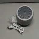 White Noise Sound Machine for Sleeping, 388 Soothing Sounds, Smart APP Control, Custom Buttons, Non Looping Natural Sounds, Bedside Dimmable Clock, Night Light, Santebee for Adults Baby Kids Lullaby (Grey)