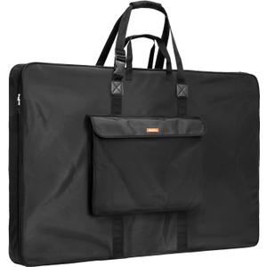Nicpro Large Art Portfolio Bag 35 x 43 Inches Waterproof Nylon Artist Storage Case with Shoulder Strap, Storage Carrying Bag for Professional Artwork Sketch Drawing Canvas Photography Poster