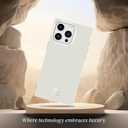 COCOMII Rectangle Case for iPhone 15 Pro, Compatible with MagSafe, Matte Ivory