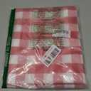 LOSIVISHE Red and White Gingham Tablecloth, Waterproof Outdoor Picnic Table Cover for Summer BBQ, Farmhouse Kitchen, Patio Dining, Reusable Machine Washable Checkered Table Cloth, 60" Round