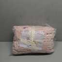 Maetoow 30X40 Inch Chenille Chunky Knit Blanket Throw, Handmade Warm & Cozy Blanket Couch, Bed, Home Decor, Soft Breathable Fleece Banket, Christmas Thick and Giant Yarn Throws, Light Pink