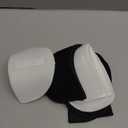 Zaruatu 4 Pairs Reusable Shoulder Pads, Removable Shoulder Pads for Womens Clothing, Washable Breathable Soft Sponge Pads for Men Sloping High Low Shoulders Blazer Suit (Black & White)