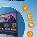 Feihe 22-inch Small Smart TV Full HD 1080p | Kitchen Smart TV, Flat Screen Television with Loud Dual Stereo Speakers, 178 Viewing & Wi/Fi (22, Inches)