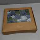 Ling's Moment Artificial Flowers, 25Pcs 3" Roses in Dusty Blue Shades, Realistic DIY Foam Floral Decor for Wedding Bouquets/Centerpieces, Outdoor Party Backdrops, Room/Table, and Garden/Pot Decoration