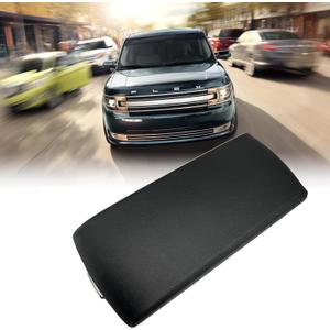Armrest Center Console Lid Cover Black for 2013 2014 2015 2016 2017 2018 2019 Ford Flex 3.5L Leather FA8Z7406024AB FA8Z-7406024-AB DA8Z-7406024-AC