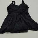 Yonique One Piece Swimsuits for Women Modest Tummy Control Swimdress Vintage Bathing Suits Skirt Swimwear
 XL