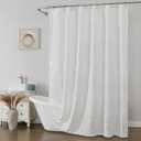 Boho Shower Curtain with Hooks, White Sheer Shower Curtain Set, Vintage Farmhouse Curtains - Waterproof Bathroom Decor for Home and Apartment, 12 Plastic Hooks Included, 72Wx72L, Sun Flower