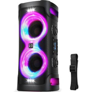 Party Bluetooth Speaker, 300W Peak Powerful Loud Stereo Sound Deep Bass