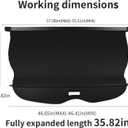 Cargo Cover for Jeep Grand Cherokee Accessories 2011-2020 2021 Rear Trunk Shade CoverNot fit for 2021 Winter-Not fit for Grand Cherokee L 2022