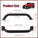 Brush Guard Compatible with 2018-2025 Jeep Wrangler JL & 2020-2025 Gladiator JT Steel Bull Bar Grille Brush Guard Replaces 82215351