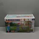 Hitish Backyard Lawn Games for Adults Kids - 3-in-1 Yard Pong with 6 Light Up Basket, Ladder Ball and Bean Bag Toss Game - Outdoor Yard Tailgate Game for Family Parties