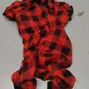 Dog Fleece Sweater Buffalo Plaid Sweater Clothes Dog Outfit Soft Thickening Warm Pet Clothes Sweaters for Dogs Girl & Boy(M)