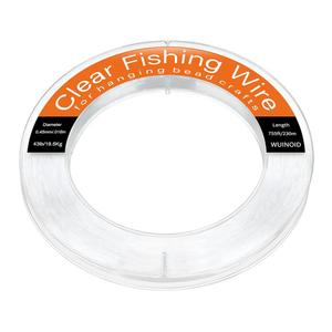Clear Fishing Line Wire 755 ft, Invisible Monofilament Fishing Line Wire, Nylon String for Hanging Balloons Garland Crafts Picture Decorations, Clear String Threads Cords WUINOID, 0.22mm/1640ft