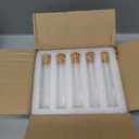 BENECREAT 25 Pack 25ml Glass Tubes Transparent Decoration Bottles with Cork Stoppers for Arts, Crafts and Other Small Projects