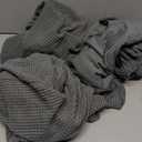 H.VERSAILTEX Super Stretch Individual Seat Cushion Covers Sofa Covers Couch Cushion Cover Slipcover Sets Thick Jacquard Textured Twill Fabric (3 Piece Sofa Cushion Covers, Grey)