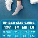 Juclise Coolmax Bamboo Viscose Compression Running No Show Athletic Socks, Anti Blister Moisture Wicking (M)