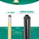 2 Pieces 19Inch Mini Cue Stick Pool Cue Hardwood Billiard Cue Stick for Kids