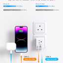 2 Pack US to UK Ireland Travel Plug Adapter, Type G Power Plug Adapter with 3 Outlets 3 USB Ports(2 USB C), European Travel Plug Adapter for USA to England London Scotland British Qatar Irish HongKong
