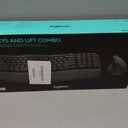 Logitech Wave Keys & Lift Vertical Mouse Ergonomic Wireless Combo, Graphite
