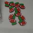 11 Pcs Football Place Card Holder Wooden Picture Holders & Memo Clips Football Centerpieces for Tables Sports Ball Base Number Holders for Wedding Party Supplies