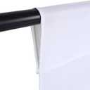 GFCC 8FTX10FT White Backdrop Background for Photography Photo Booth Backdrop for Photoshoot Background Screen Video Recording Parties Curtain