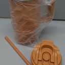 Thicc Buddy - 40 oz Stainless Steel Vacuum Insulated Tumbler with Lid and Straw for Water - Travel Mug Cupholder Friendly - Gifts for Women Men Him Her (Caramel)