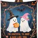 Fleure Esme Gothic Blanket Boo Gifts for Women Men Horror Ghost Blanket for Him Her Boo Basket Stuffers for Girls Couple Girlfriend from Boyfriend Throw Blanket Anniversary Birthday Christmas