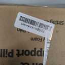 JIPORIER Seat Cushion & Lumbar Support Pillow Set for Office Chair, Ergonomic Pillow for Sciatica Pain Relief, Memory Foam Back Support Pillow & Chair Cushion for Car seat, Desk Chair (Black)