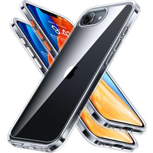 TORRAS Guardian Diamond Clear for iPhone 16e Case 2025, [Non-Yellowing] Military-Grade Test Protection Durable 16e Case Slim Thin Anti-Scratch DIY-Buttons Hard PC Back Case for iPhone 16e 6.1", Clear