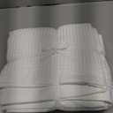 Salt Earth GOTS Certified 100% Organic Cotton Throw Blanket, 60" X 80" Waffle Blankets & Throws for Bed, Throw Blanket for Couch, Modern and Cozy Blanket, All Seasons, Comfy and Soft Blanket(White)