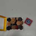 Professional Carrom Board Coins Set  24 Acrylic Coins (6mm) with 2 Strikers, Smooth Play for Competitive Carrom Games