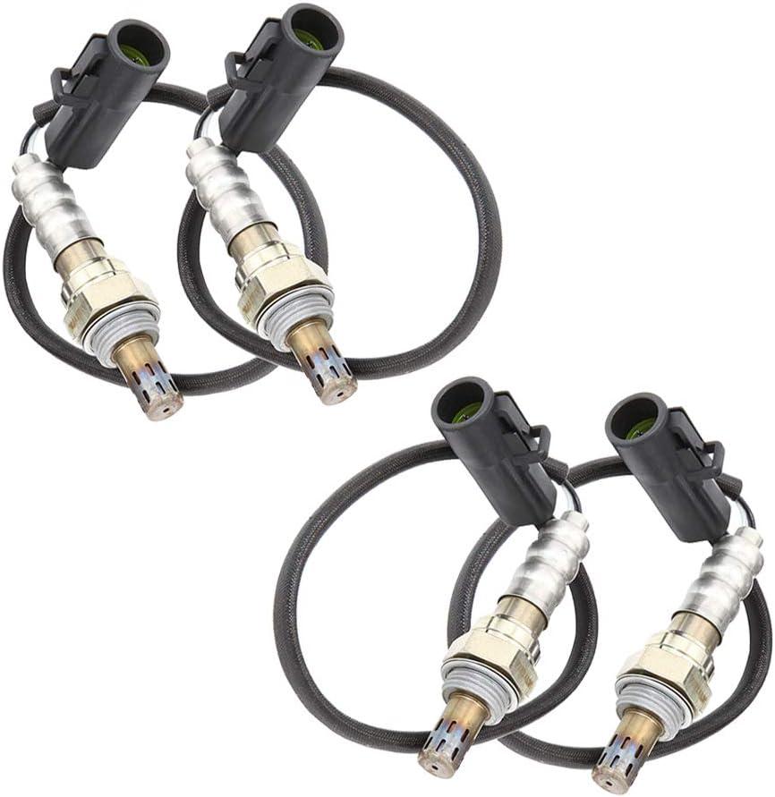 4PCS Oxygen Sensor O2 Sensor Front Rear Upstream Downstream for Ford, Lincoln, Mercury & Mazda - Ranger, Mustang, Expedition, Explorer, Escape, F150, Tribute Compatible with Bosch 15717